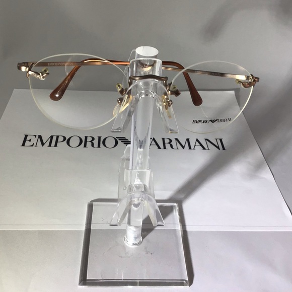 armani rimless eyeglasses